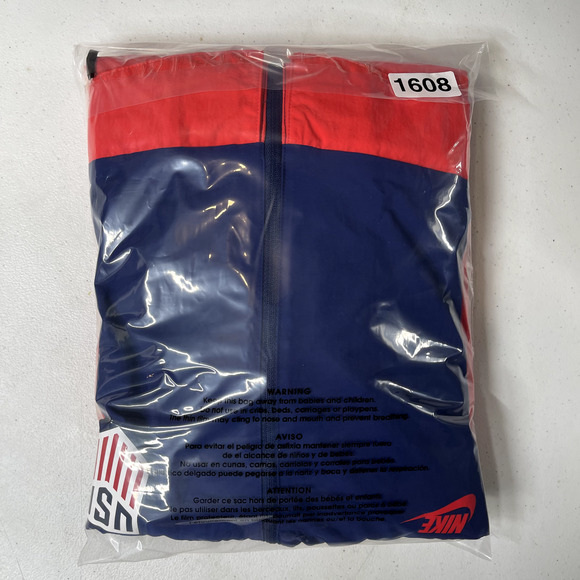 Nike USA Soccer Full Zip Windbreaker Jacket M Olympic Exclusive Giant Swoosh - Picture 14 of 14